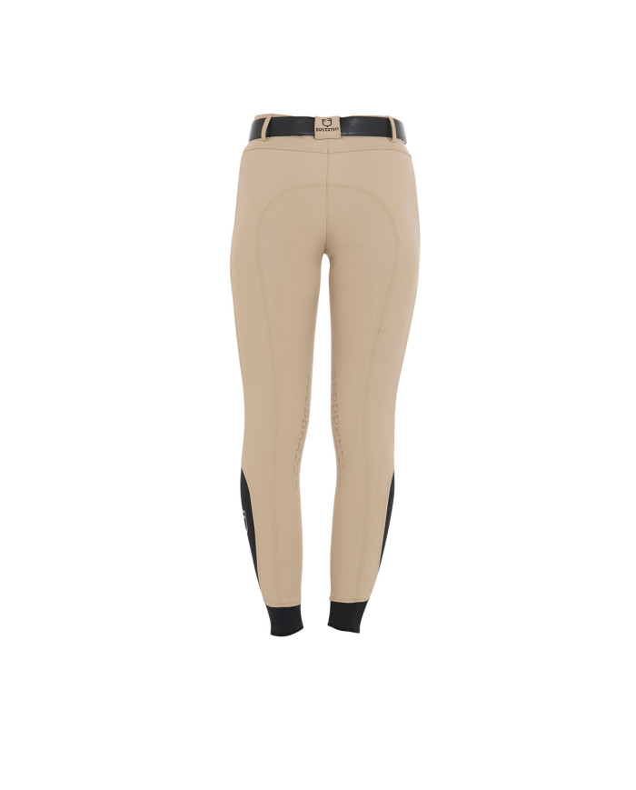 Pantaloni donna slim fit grip con logo Equestro