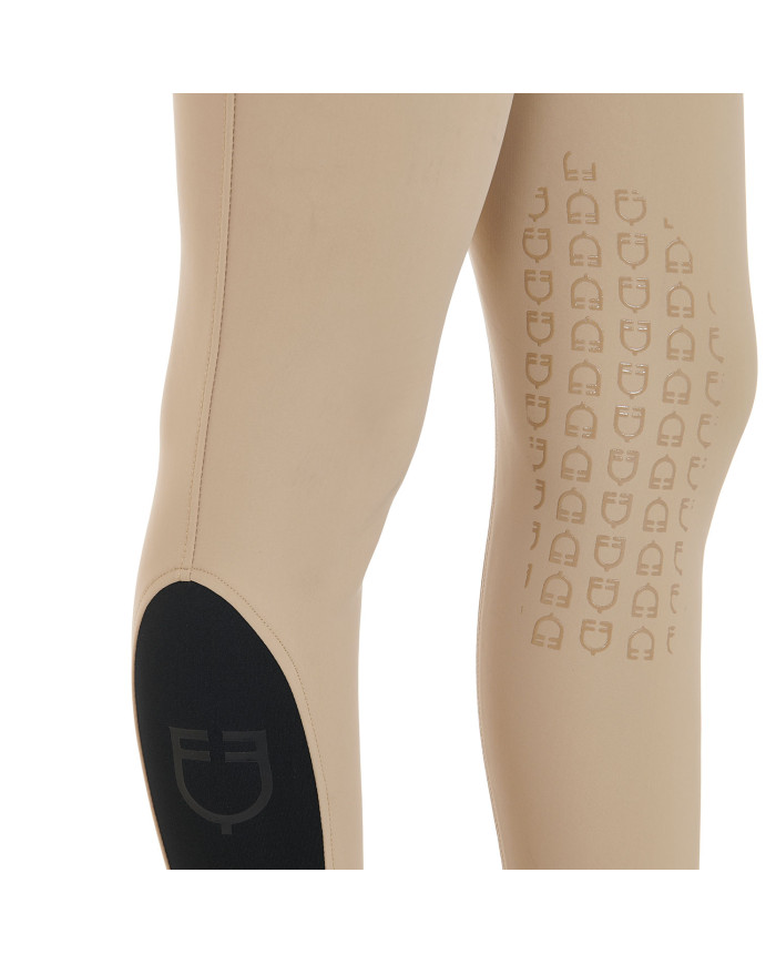 Pantaloni donna slim fit grip con logo Equestro