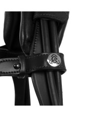 DEMOISELLE STRAIGHT NOSEBAND STLEX PEARL ANATOMIC LEATHER BRIDLE