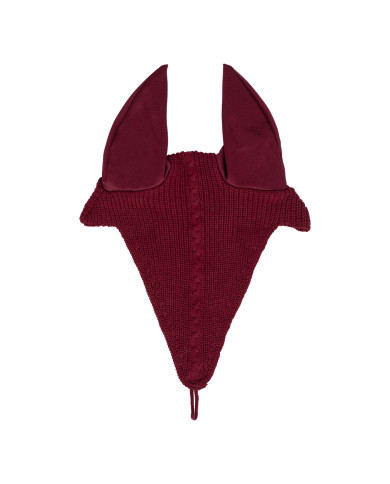 Cuffietta cavallo in maglia con laccetto al chiudibocca Cuffietta cavallo in maglia con laccetto al chiudibocca