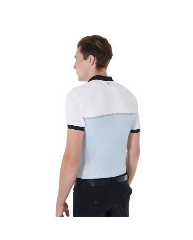 MEN S TRAINING BICOLOR POLO SHIRT SS ZIP