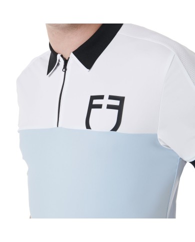 MEN S TRAINING BICOLOR POLO SHIRT SS ZIP