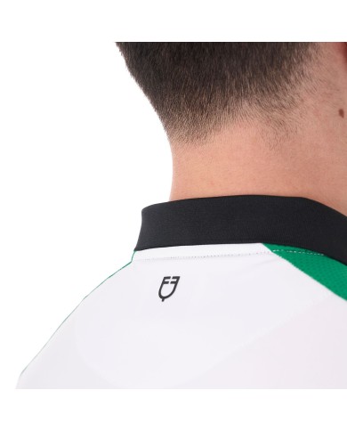 MEN S TRAINING BICOLOR POLO SHIRT SS ZIP