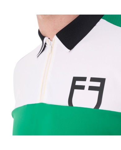 MEN S TRAINING BICOLOR POLO SHIRT SS ZIP