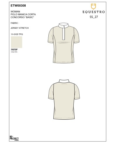 WOMEN S BASIC COMPETITION POLO SHIRT SS BUTTONS