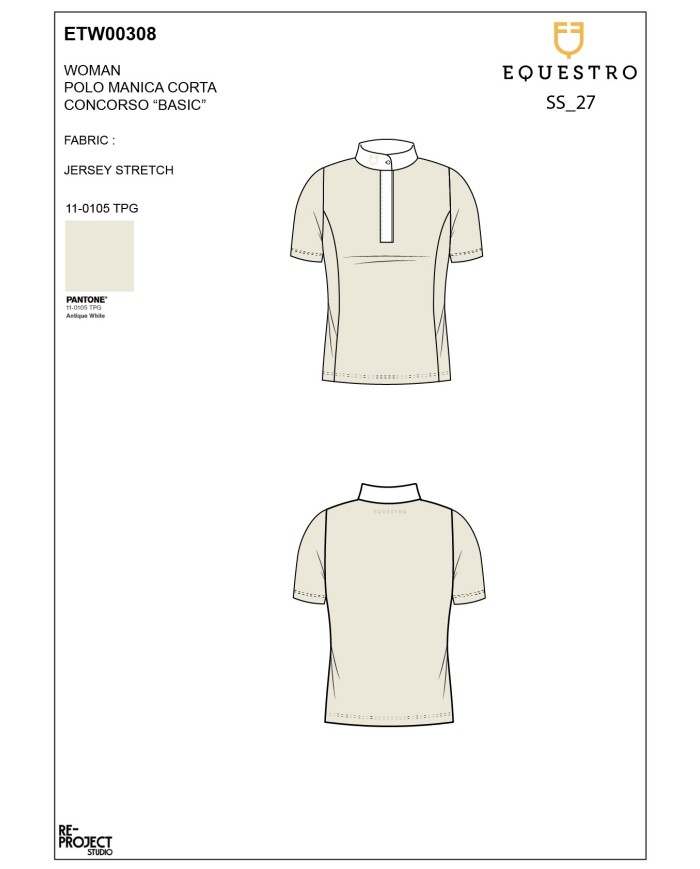 WOMEN S BASIC COMPETITION POLO SHIRT SS BUTTONS