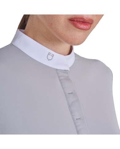 WOMEN S BASIC COMPETITION POLO SHIRT SS BUTTONS