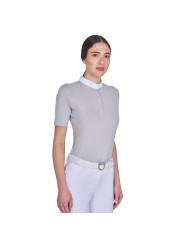 WOMEN S BASIC COMPETITION POLO SHIRT SS BUTTONS
