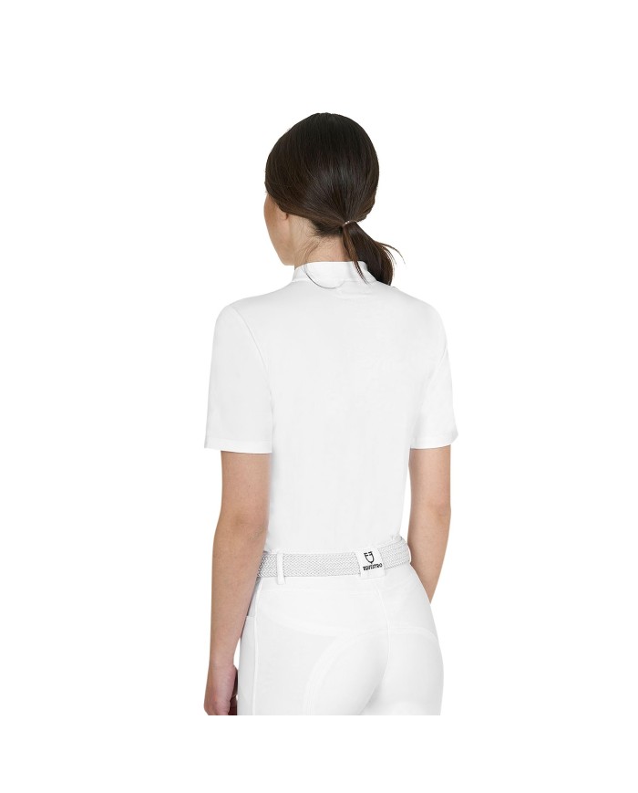 WOMEN S BASIC COMPETITION POLO SHIRT SS BUTTONS