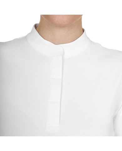 WOMEN S BASIC COMPETITION POLO SHIRT SS BUTTONS