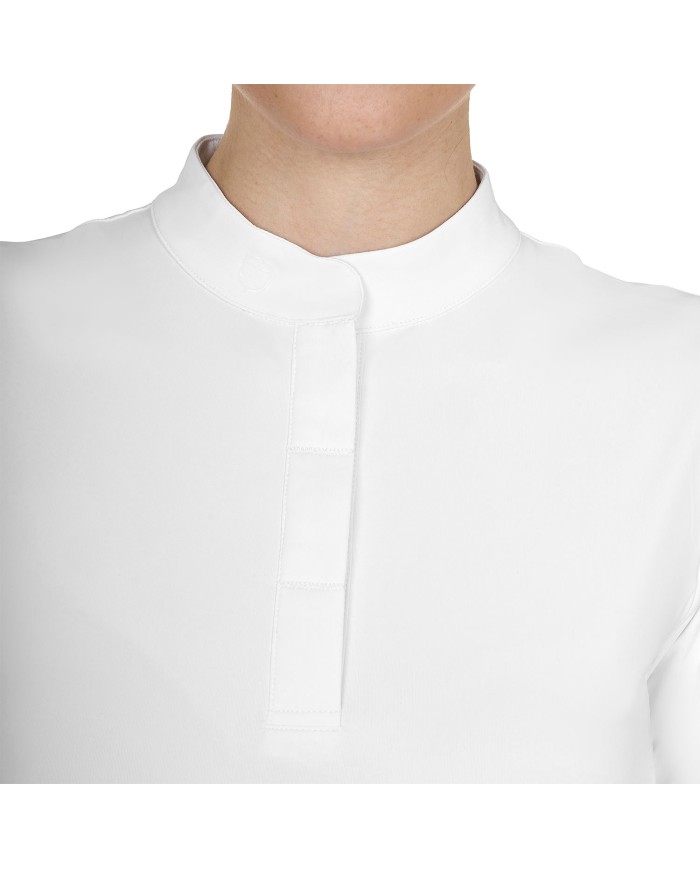 WOMEN S BASIC COMPETITION POLO SHIRT SS BUTTONS