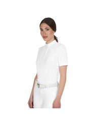 WOMEN S BASIC COMPETITION POLO SHIRT SS BUTTONS