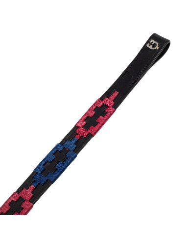 Frontalino in cuoio con decorazioni bicolore Frontalino in cuoio con decorazioni bicolore