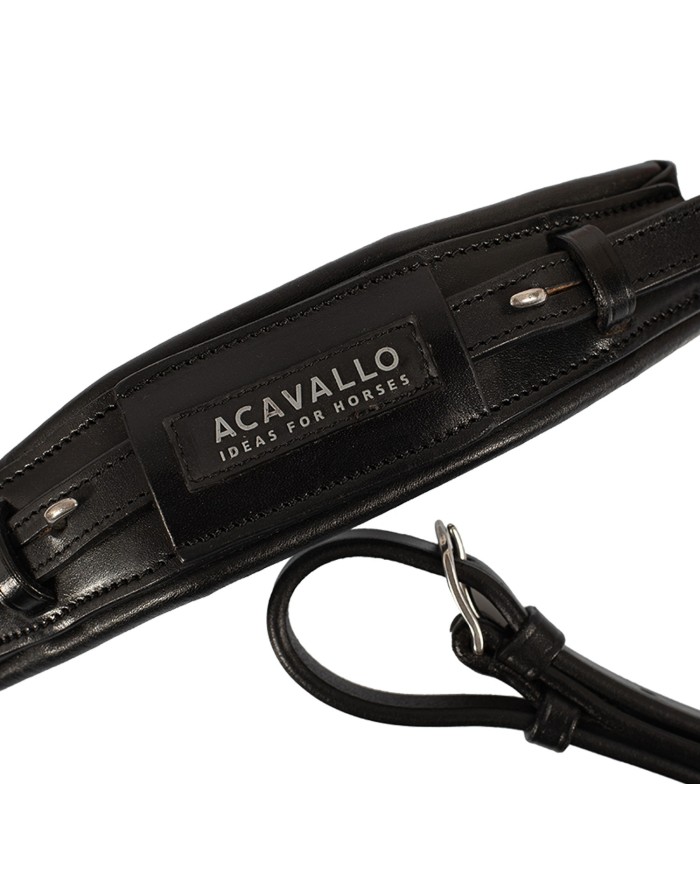 ACAVALLO LEATHER NOSEBAND FOR HACKAMORE