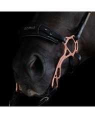ACAVALLO LEATHER NOSEBAND FOR HACKAMORE