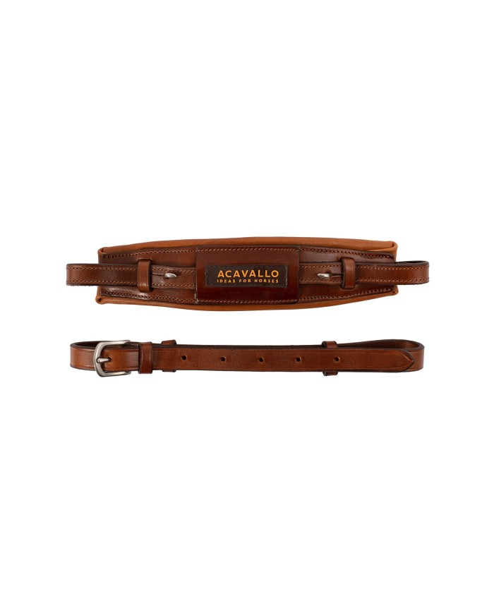 ACAVALLO LEATHER NOSEBAND FOR HACKAMORE