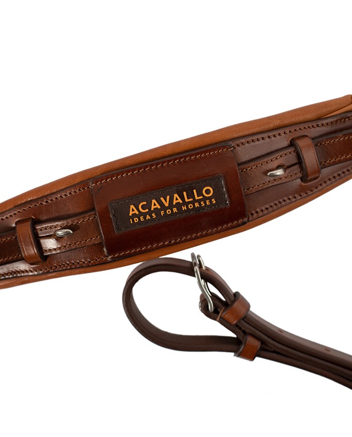 ACAVALLO LEATHER NOSEBAND FOR HACKAMORE