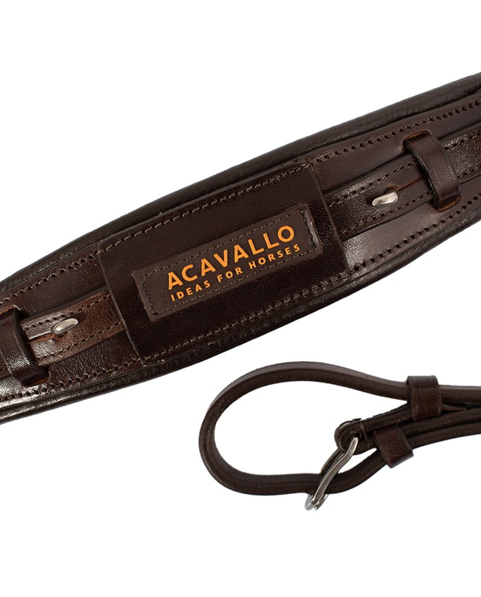 ACAVALLO LEATHER NOSEBAND FOR HACKAMORE