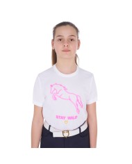 GIRLS STAY WILD COTTON T-SHIRT