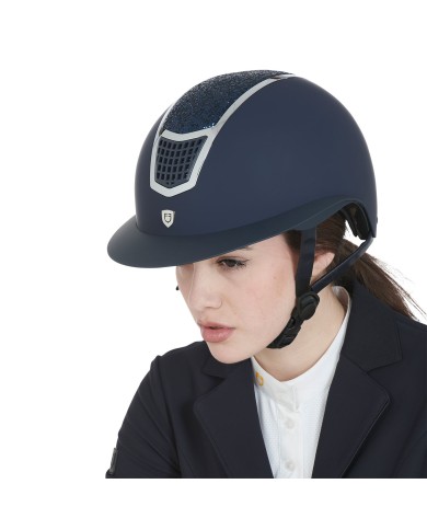CASCO EQUESTRO MODELLO ECLIPSE STONE MAT WIDE VISOR (3 PADDING)