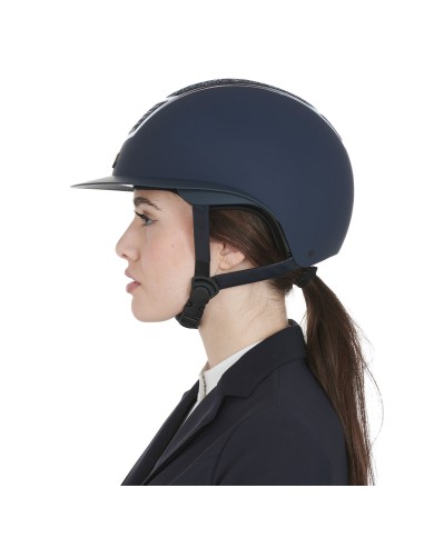 CASCO EQUESTRO MODELLO ECLIPSE STONE MAT WIDE VISOR (3 PADDING)