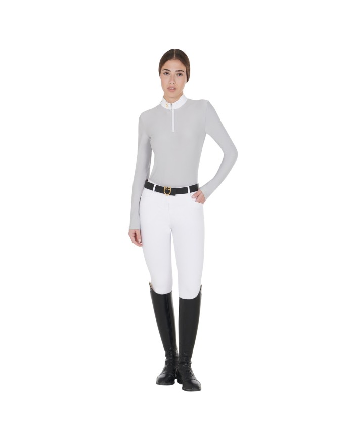 POLO DONNA EQUESTRO MANICA LUNGA MODELLO WARM+