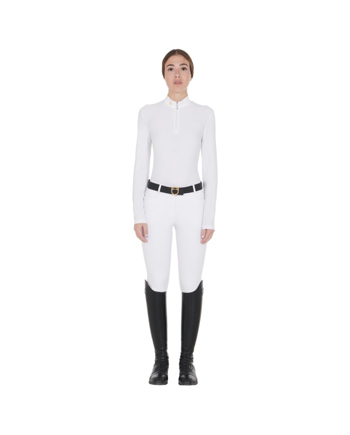 POLO DONNA EQUESTRO MANICA LUNGA MODELLO WARM+