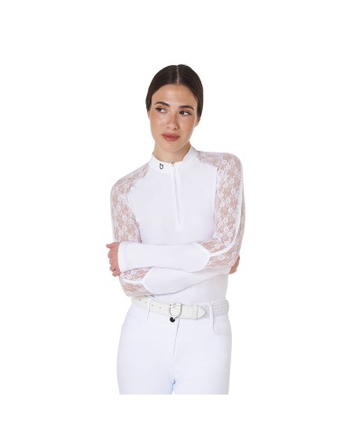 WOMEN S BLACK LABEL COLLECTION TRAINING LACE POLO SHIRT LS ZIP