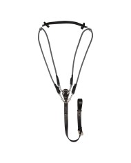 ITALIAN LEATHER AND ROUND NYLON DORI GOGUE