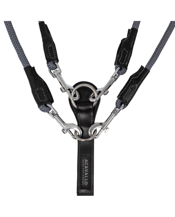 ITALIAN LEATHER AND ROUND NYLON DORI GOGUE