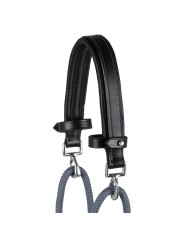 ITALIAN LEATHER AND ROUND NYLON DORI GOGUE