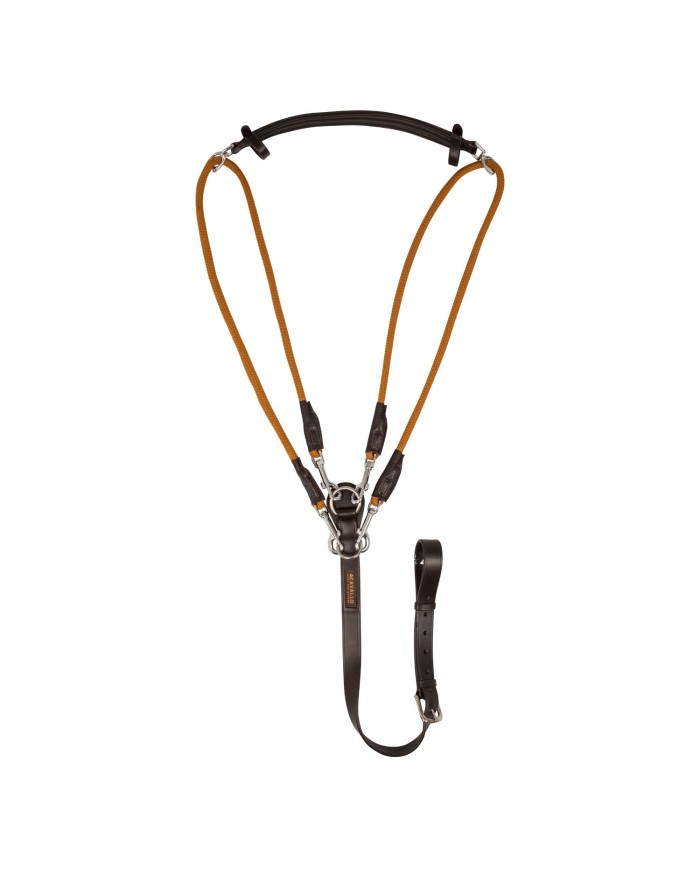 ITALIAN LEATHER AND ROUND NYLON DORI GOGUE