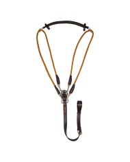 ITALIAN LEATHER AND ROUND NYLON DORI GOGUE