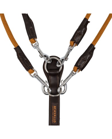 ITALIAN LEATHER AND ROUND NYLON DORI GOGUE