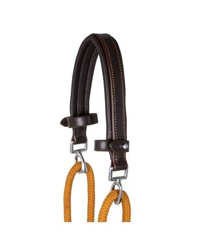 ITALIAN LEATHER AND ROUND NYLON DORI GOGUE