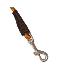 ITALIAN LEATHER AND ROUND NYLON DORI GOGUE