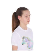 GIRLS INTERFERENCE HORSE PRINT COTTON T-SHIRT