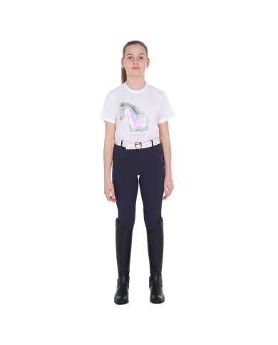GIRLS INTERFERENCE HORSE PRINT COTTON T-SHIRT