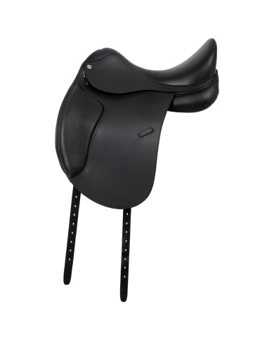 Sella da dressage in cuoio con blocchi removibili Sella da dressage in cuoio con blocchi removibili
