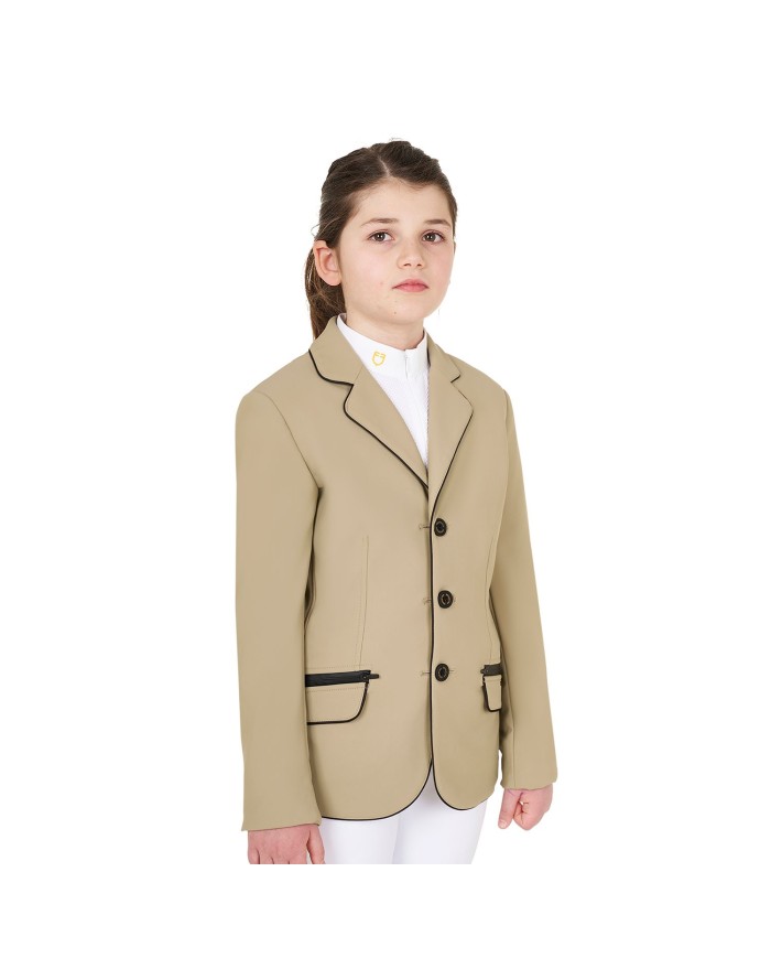 GIRL S TECHNICAL COMPETITION RIDING JACKET TECNO STRETCH