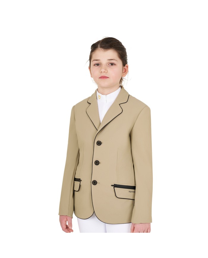 GIRL S TECHNICAL COMPETITION RIDING JACKET TECNO STRETCH