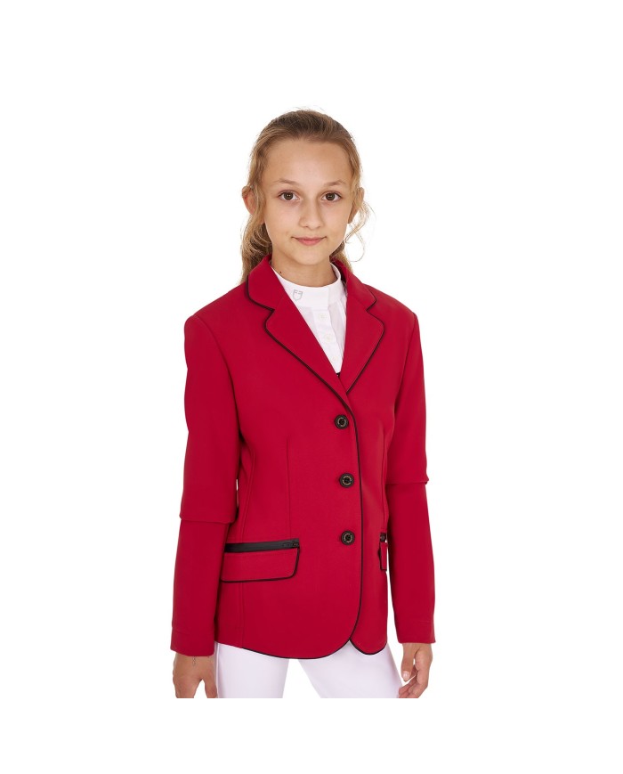 GIRL S TECHNICAL COMPETITION RIDING JACKET TECNO STRETCH