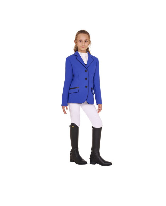 GIRL S TECHNICAL COMPETITION RIDING JACKET TECNO STRETCH