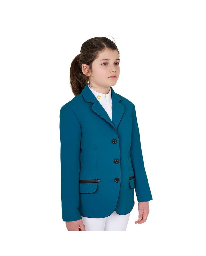 GIRL S TECHNICAL COMPETITION RIDING JACKET TECNO STRETCH
