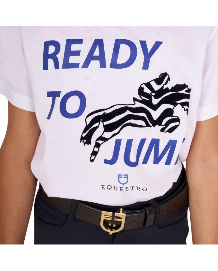 GIRL S READY TO JUMP COTTON T-SHIRT