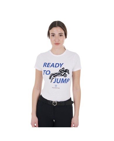 WOMEN S READY TO JUMP COTTON T-SHIRT