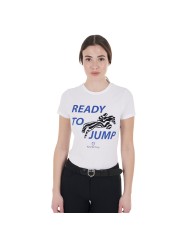WOMEN S READY TO JUMP COTTON T-SHIRT