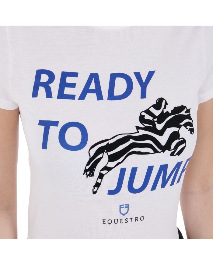 WOMEN S READY TO JUMP COTTON T-SHIRT