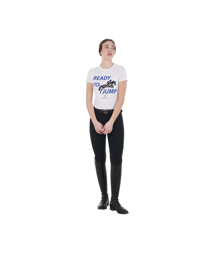 WOMEN S READY TO JUMP COTTON T-SHIRT