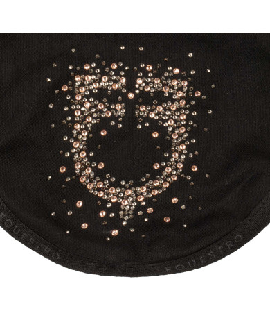 Cuffietta in tessuto tecnico con logo glitter Cuffietta in tessuto tecnico con logo glitter